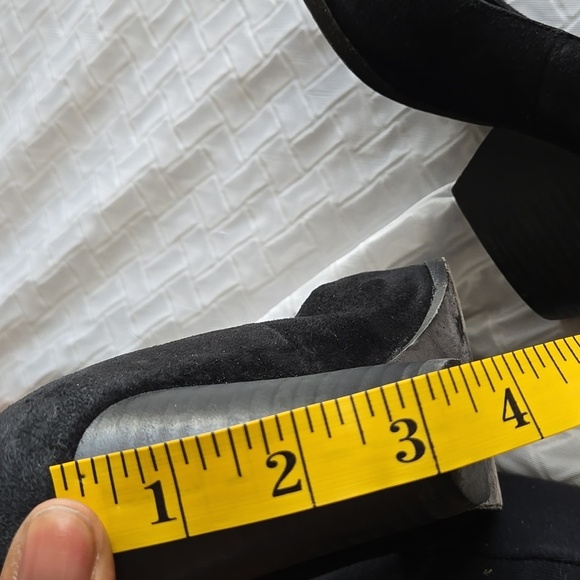 Eileen Fisher Hawk Suede Pump Women's Black Summer Minimalist Shoes - Picture 7 of 8